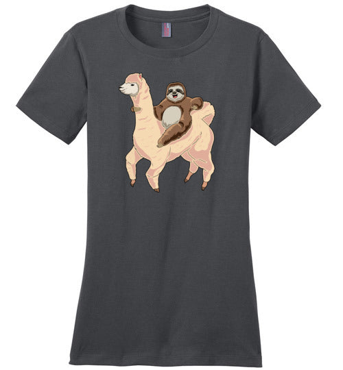 Sloth Riding A Llama Canvas