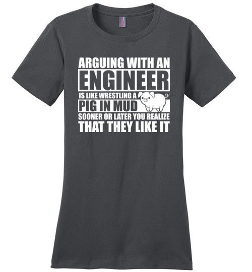 Arguing With An Engineer Pig In Mud Canvas