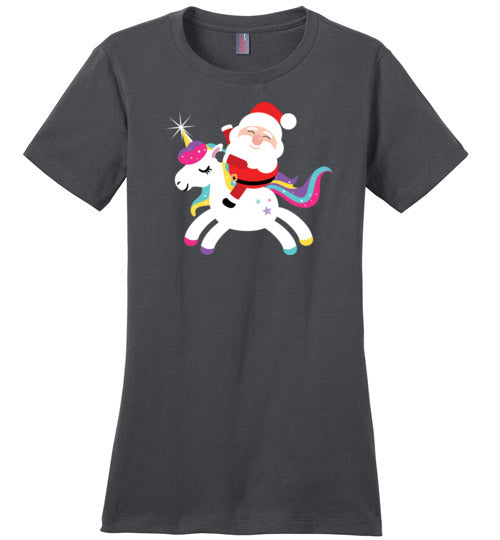 Santa Riding Unicorn