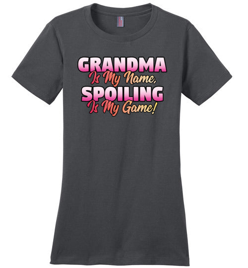 Grandma Is My Name Spoiling Is My Game Canvas