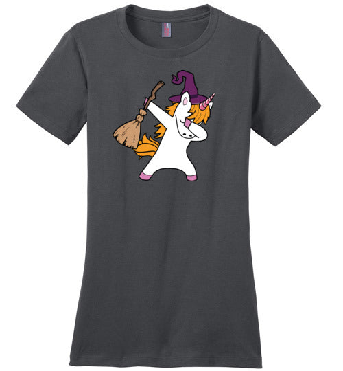 Halloween Witch Unicorn Canvas