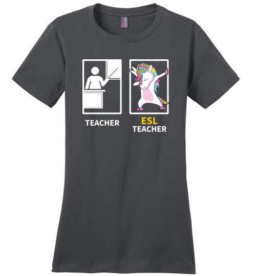 Dabbing Unicorn ESL Teacher Canvas
