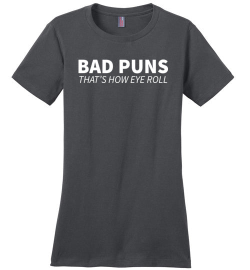 Bad Puns Eye Roll Canvas