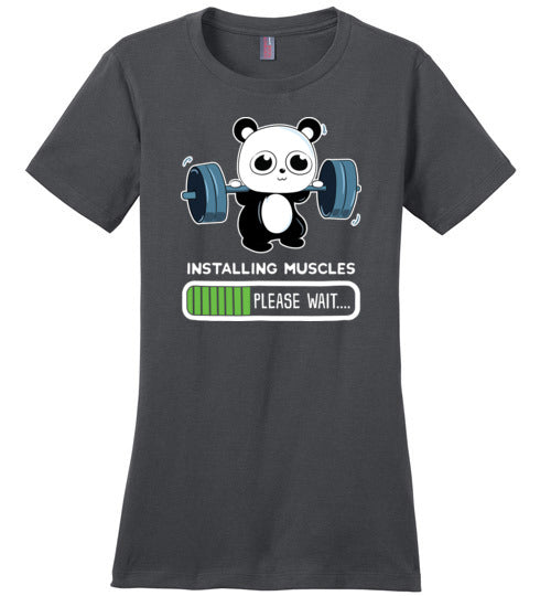 Panda Installing Muscles Gym