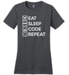 Eat Sleep Code Canvas