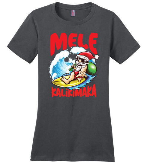 Hawaii Christmas Santa Canvas