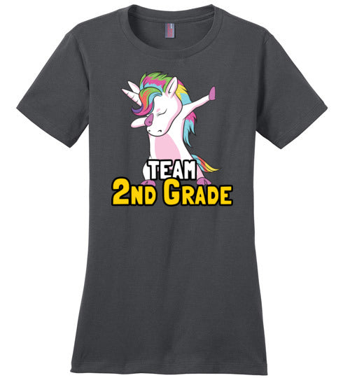 Unicorn Team Second Grade Canvas