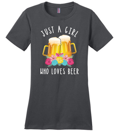 Just A Girl Who Loves Beer Canvas