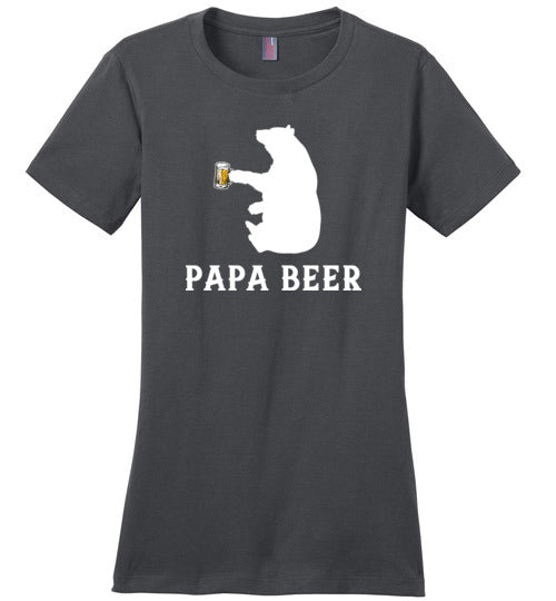 Papa Beer Bear Canvas