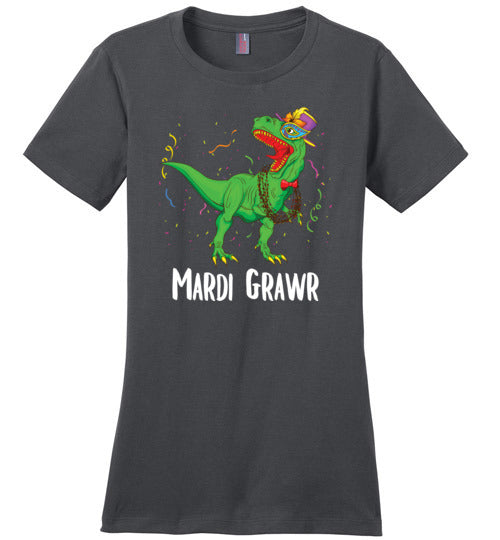 Dinosaur Mardi Grawr Canvas