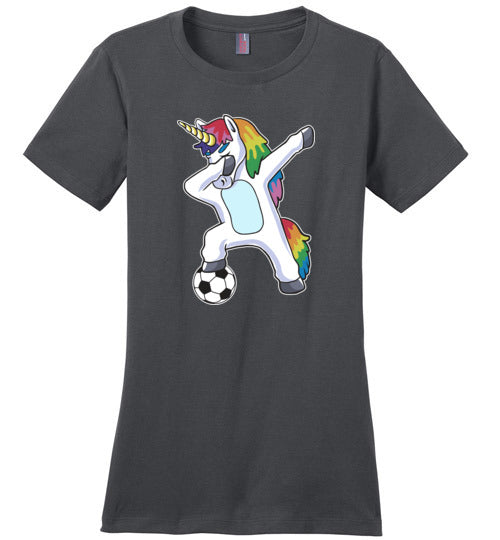 Soccer Dabbing Unicorn Canvas