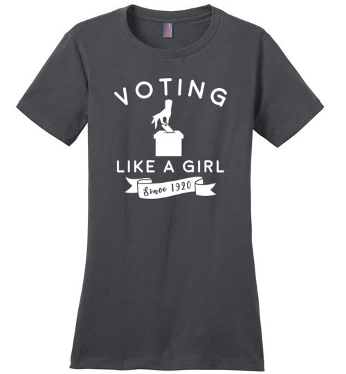 Voting Like a Girl Canvas