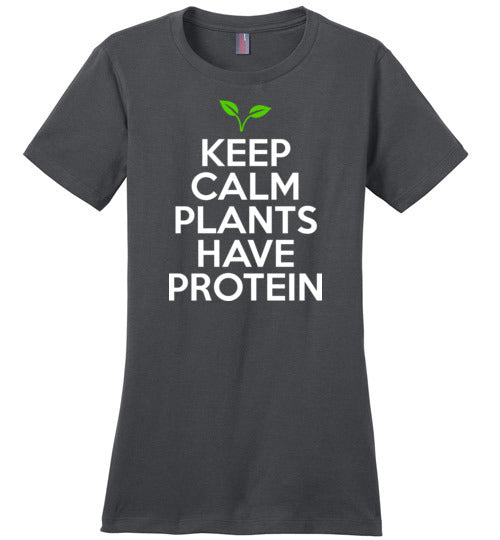 Keep Calm Plants Have Protein Canvas