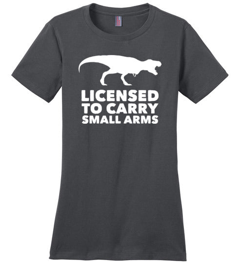 Licensed To Carry Small Arms T-Rex Canvas