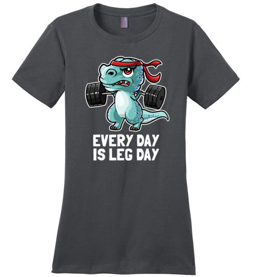 T-Rex Workout Every Day Is Leg Day Canvas