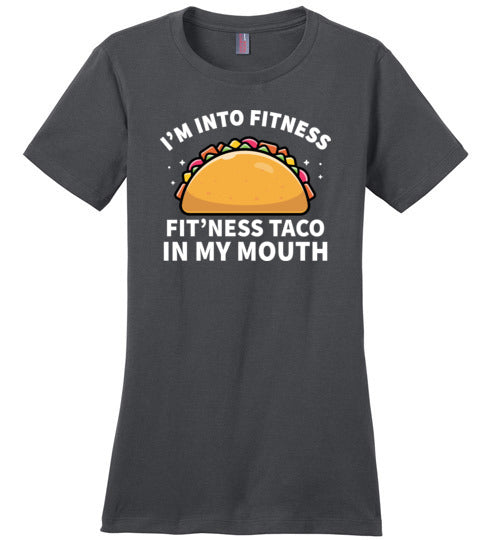 Fitness Taco In My Mouth Canvas