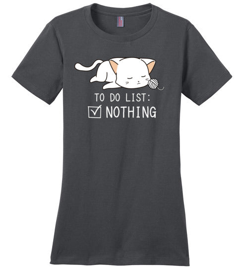 Cat To Do List Nothing Canvas