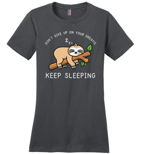 Sloth Dreams Keep Sleeping Canvas