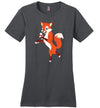 Fox With Wine Canvas