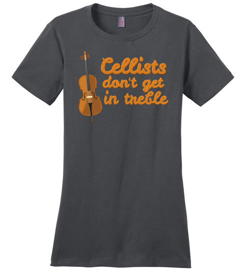 Cellists Dont Get In Treble Canvas