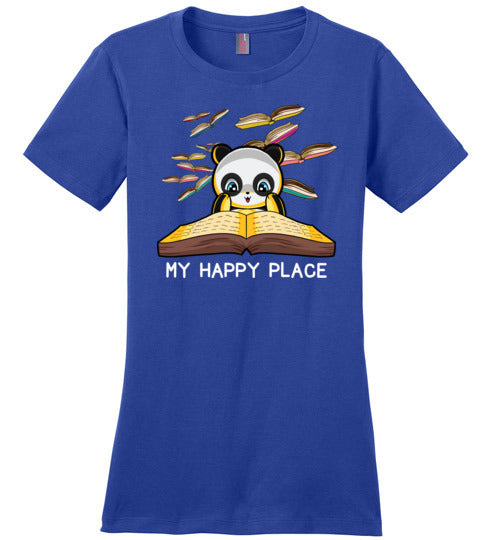 Panda Books Reading My Happy Place Canvas