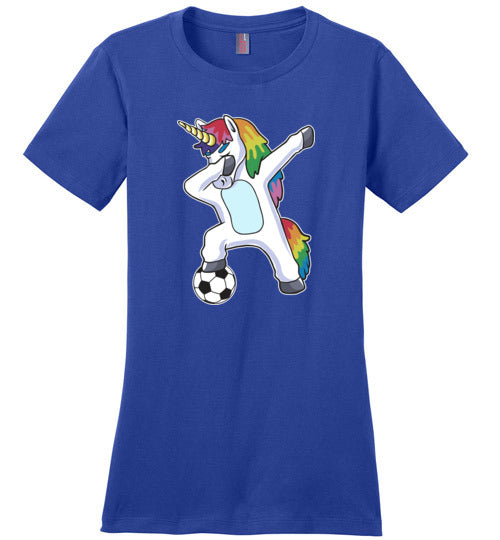 Soccer Dabbing Unicorn Canvas