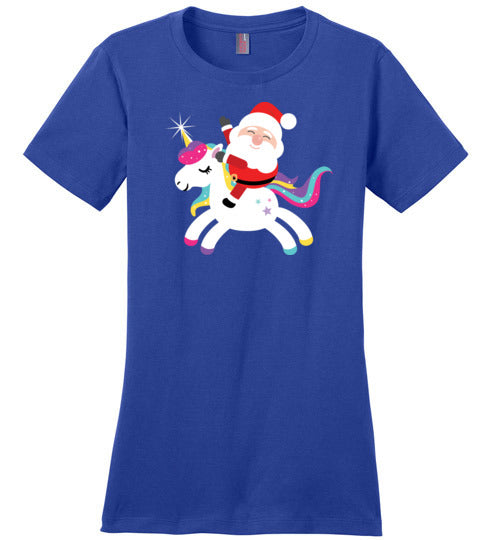Santa Riding Unicorn