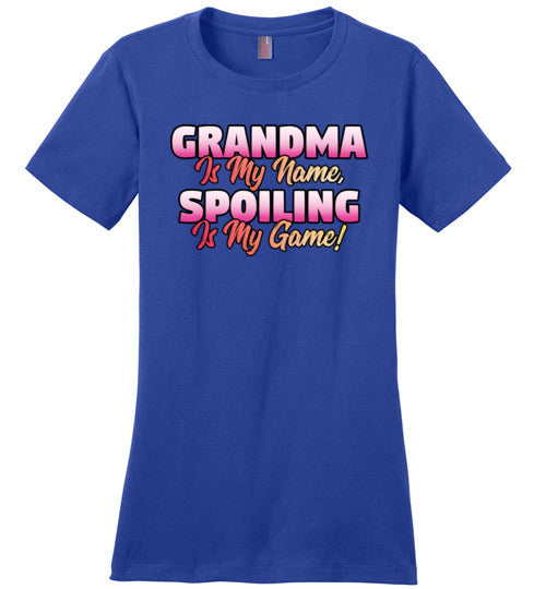 Grandma Is My Name Spoiling Is My Game Canvas
