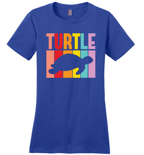 Sea Turtle Retro Canvas