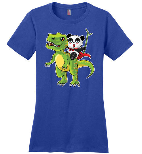 Panda Riding T-Rex Bamboo
