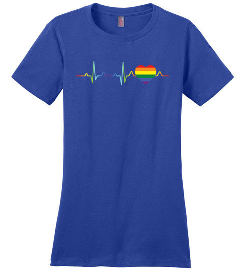 LGBT Color Heartbeat Canvas