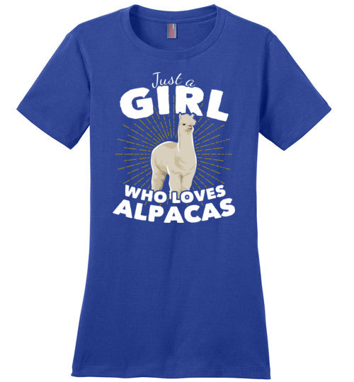Just A Girl Who Loves Alpacas Canvas