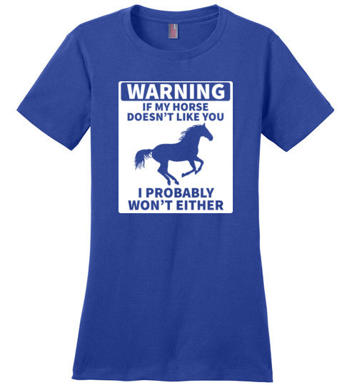 Horse Warning Canvas