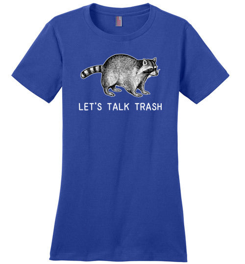 Raccoon Talk Trash Canvas