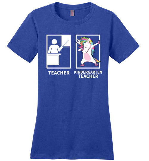 Dabbing Kindergarten Unicorn Teacher