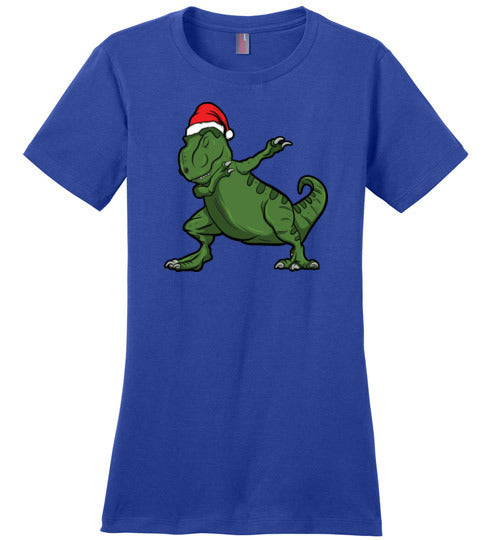 Christmas Dabbing T-Rex Canvas