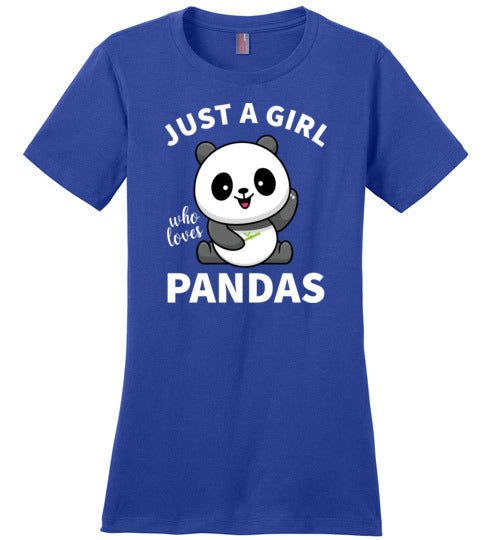Just a Girl Who Loves Pandas Canvas