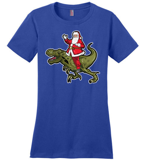 Santa Riding T-Rex