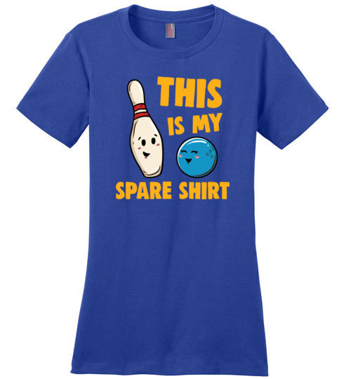 Bowling This Is My Spare Shirt Canvas