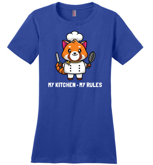 Red Panda My Kitchen My Rules Canvas