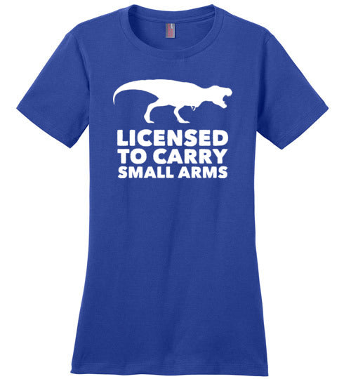 Licensed To Carry Small Arms T-Rex Canvas