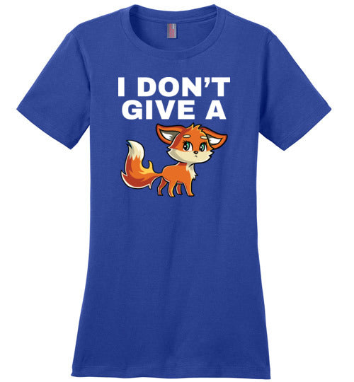I Dont Give A Fox Canvas