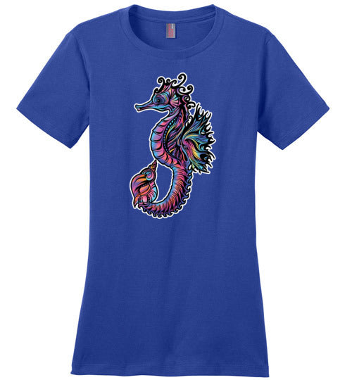 Tropical Seahorse Canvas