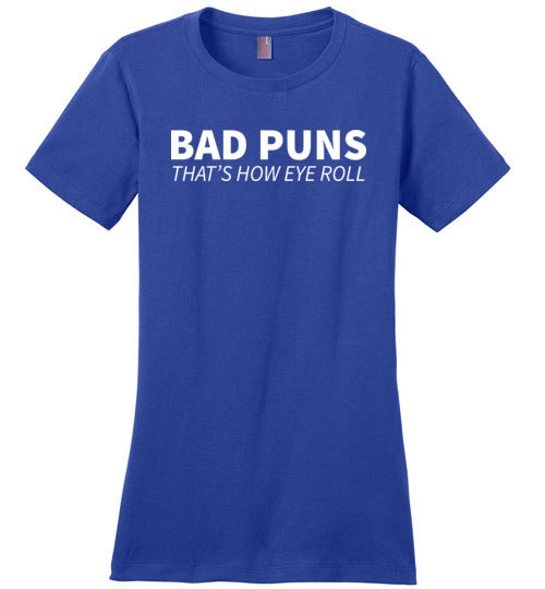 Bad Puns Eye Roll Canvas