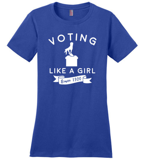 Voting Like a Girl Canvas