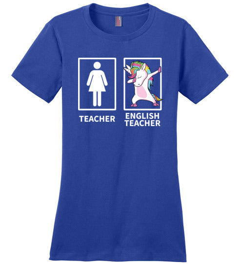 Dabbing Unicorn English Teacher