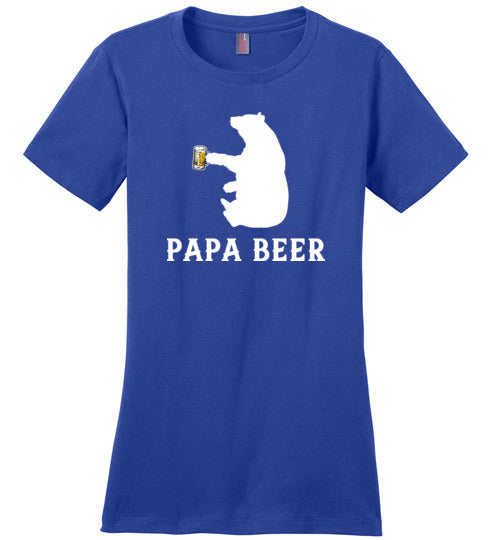 Papa Beer Bear Canvas