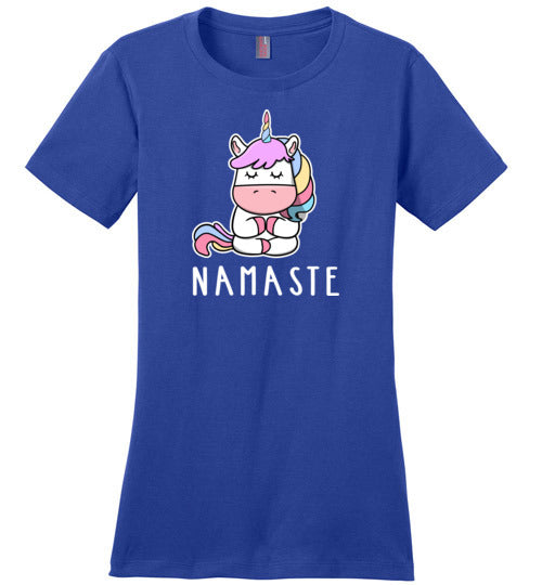 Yoga Unicorn Namaste Canvas