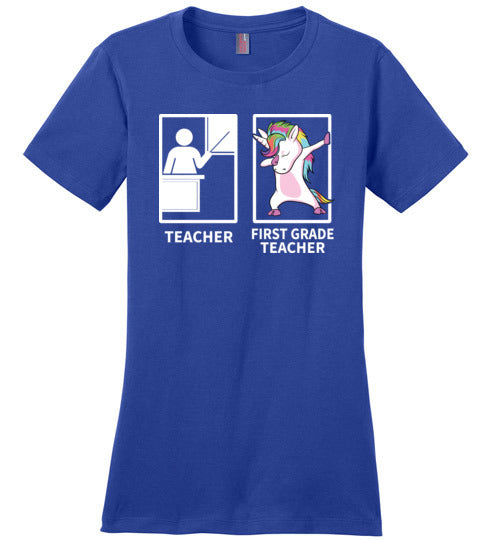 Dabbing Unicorn First Grade Teacher