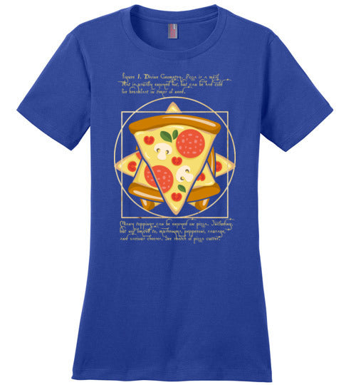 Vitruvian Pizza Canvas